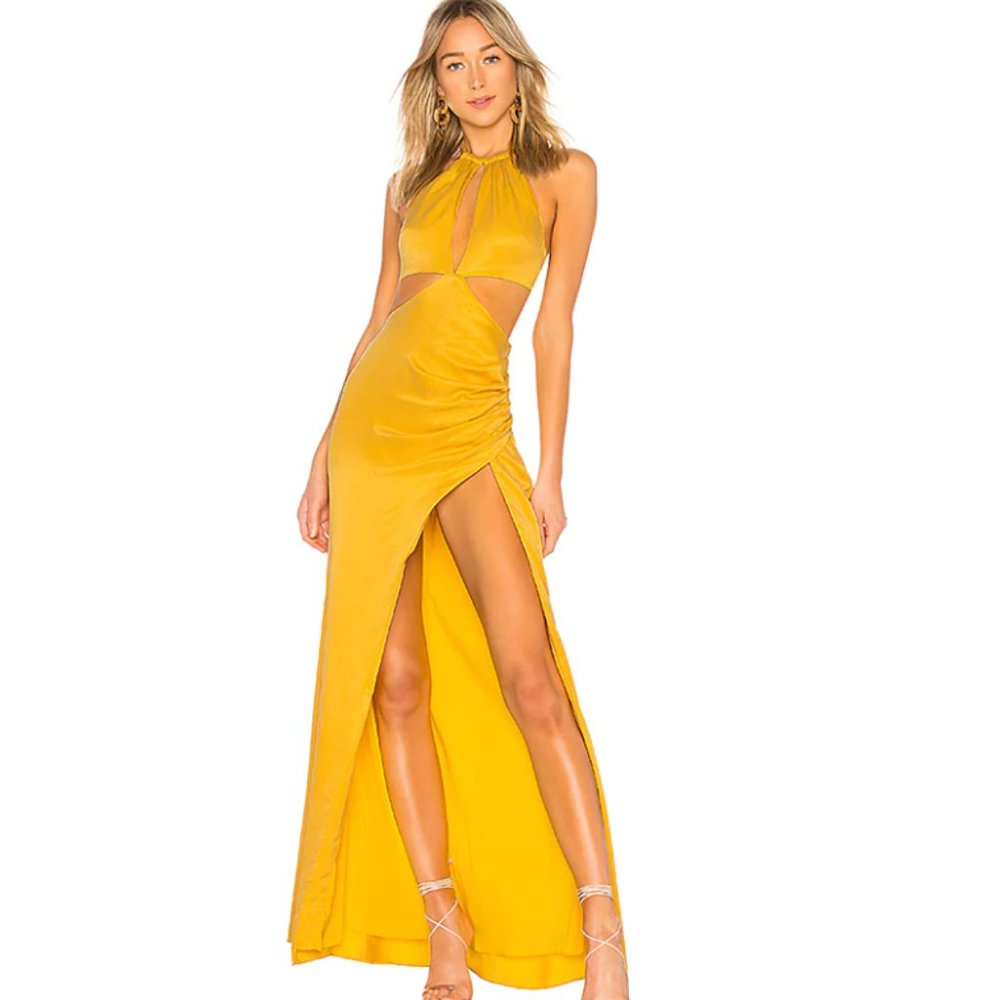 Lovers and Friends Cheryl Gown in Golden Rod sz. XXS